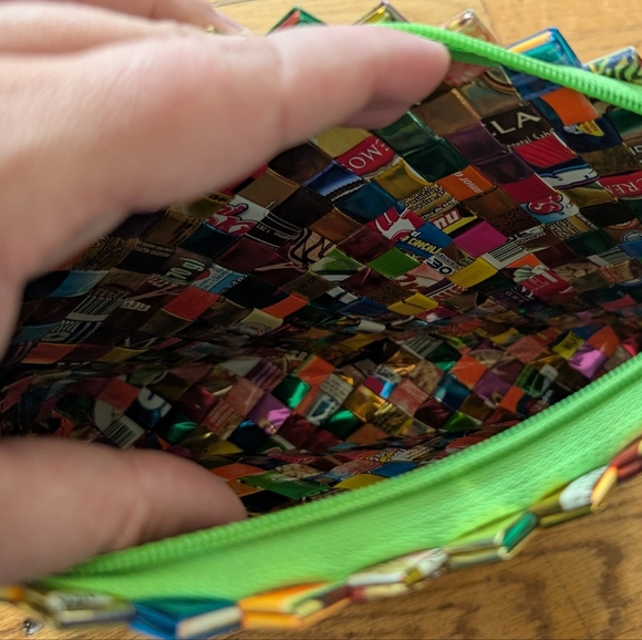 Y2K Recycled Candy Wrapper Purse - Picture 4 of 8